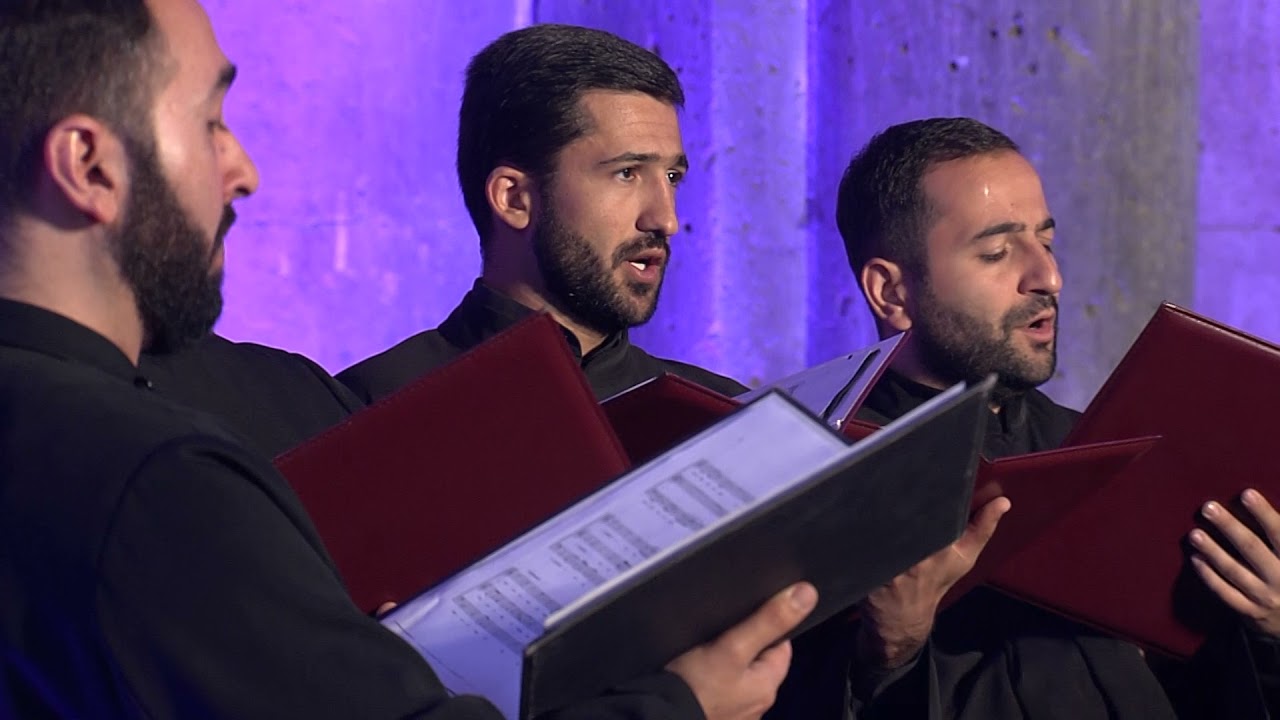 «Սաղմոսերգու» հոգևոր երաժշտության արական երգչախմբի կատարումը Հառիճավանքում
